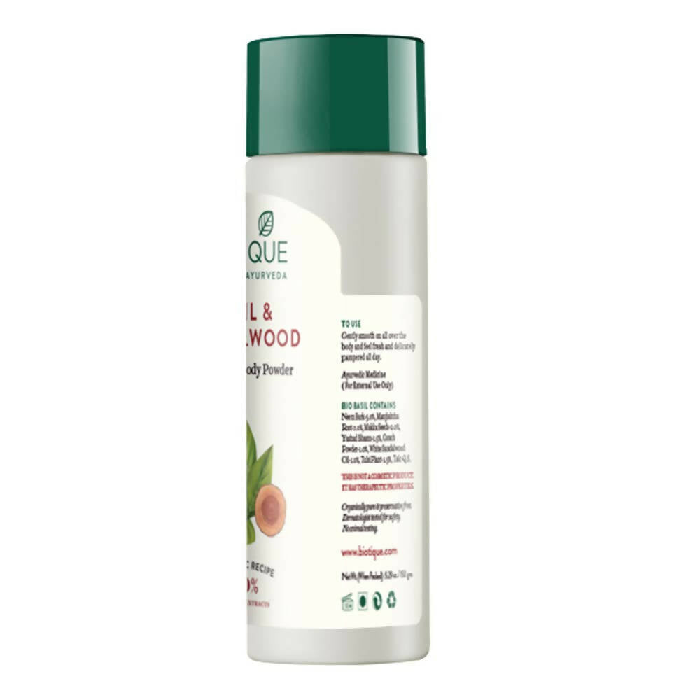 Biotique Basil & Sandalwood Refreshing Body Powder | Grocsy