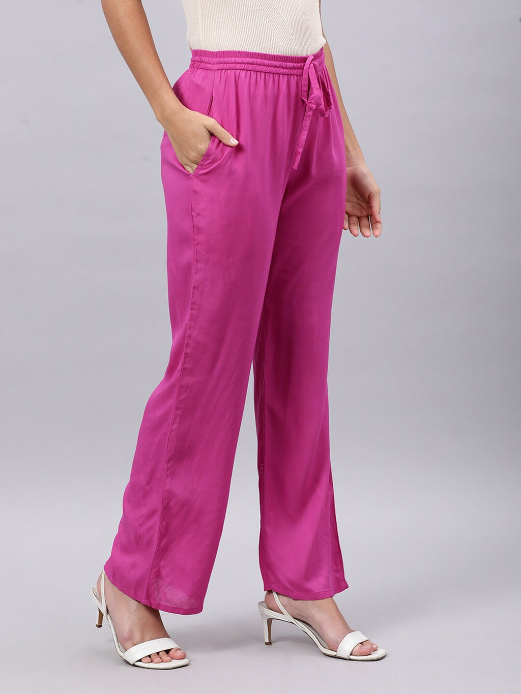 Souchii Mauve Liva Palazzos | Grocsy