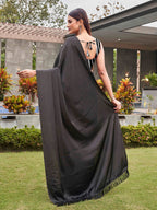 Tikhi Imli Striped Satin Ready to Wear Saree | Grocsy