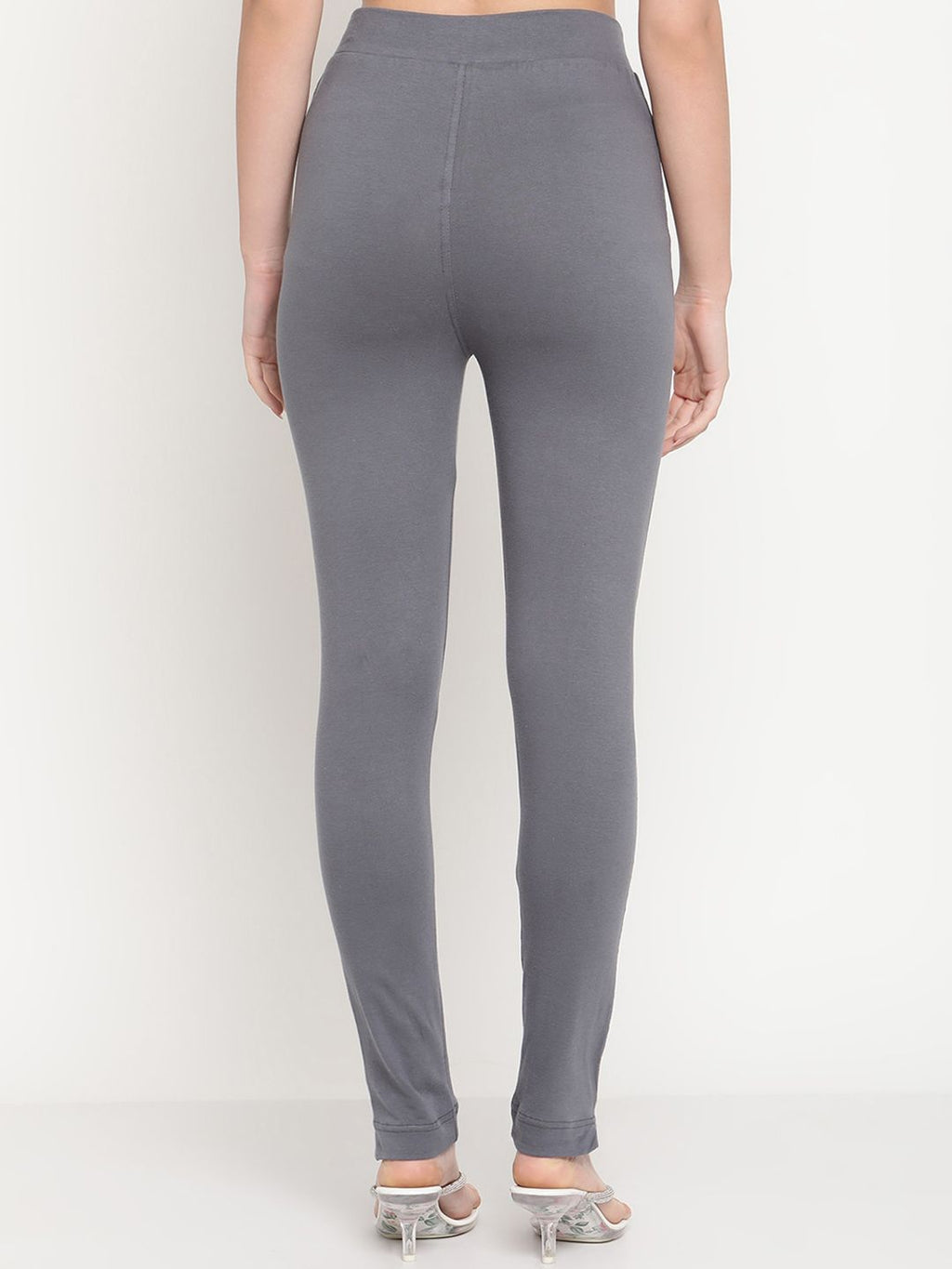 TAG 7 Women Yellow & Grey Ankle-Length Leggings Set of 2 | Grocsy