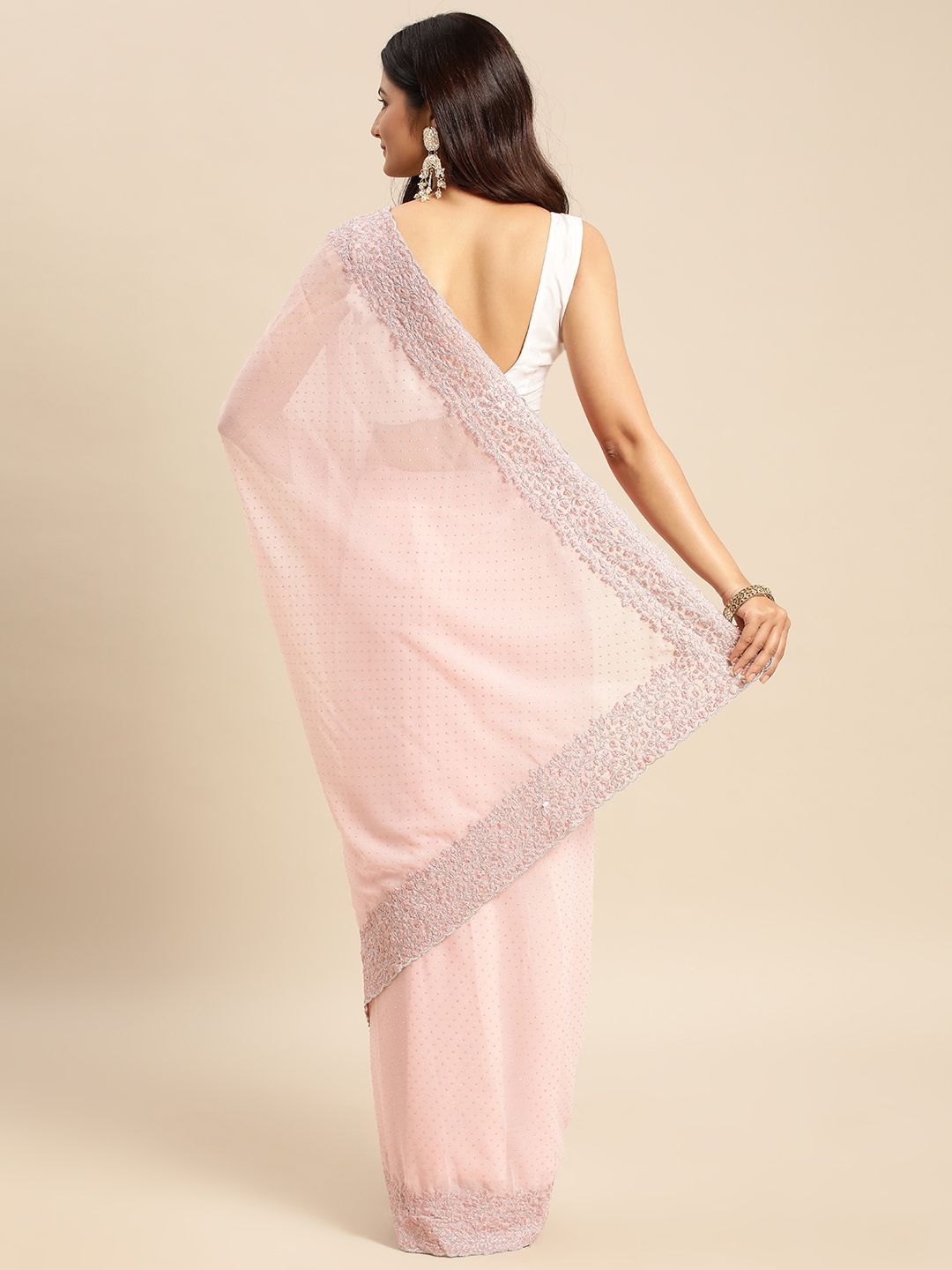 kasee Embellished Beads and Stones Saree | Grocsy