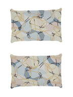 Story@home Arena Cream-Coloured & Grey Printed 180 TC Bedsheet & Pillow Covers | Grocsy