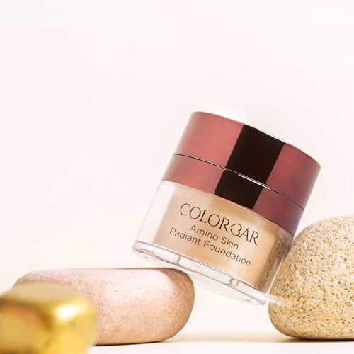 Colorbar Amino Skin Radiant Foundation - Liquid Foundation Makeup - Medium to Full Buildable Coverage Hydrating Foundation - 005 Sand Medium - 0.5 oz | Grocsy