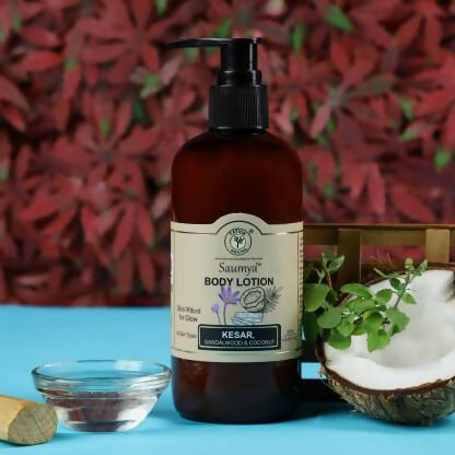 Tatvik Ayurveda Saumya Body Lotion (Sandalwood, Kesar & Coconut) | Grocsy