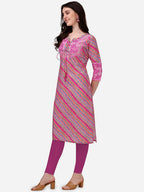 HERE&NOW Striped Gotta Patti Silk Kurta | Grocsy