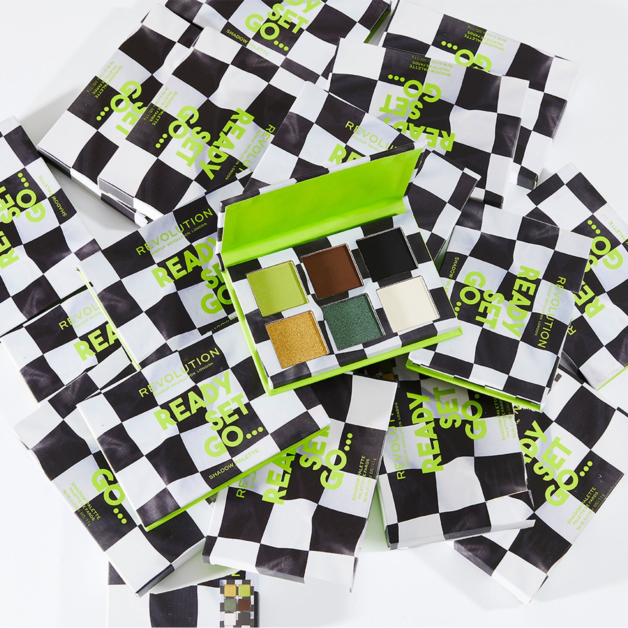 Makeup Revolution Power Eyeshadow Palette 90's Baby - Ready Set Go | Grocsy