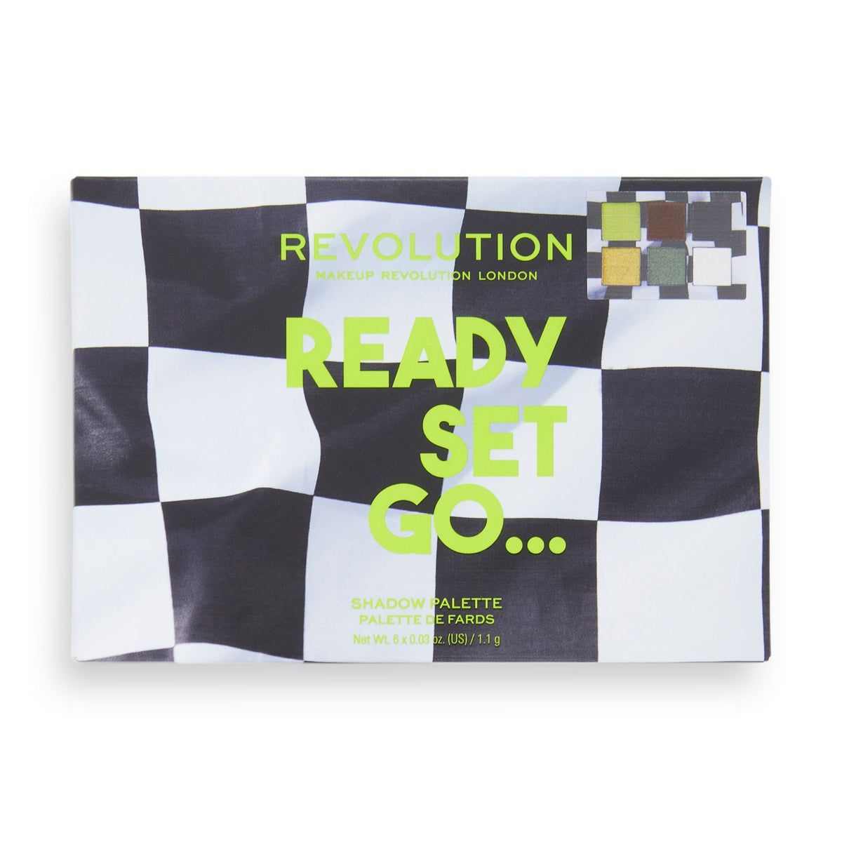 Makeup Revolution Power Eyeshadow Palette 90's Baby - Ready Set Go | Grocsy