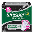 Whisper Ultra Nights Extra Heavy Flow - XXXL Wings (Pack of 3 Pads) | Grocsy