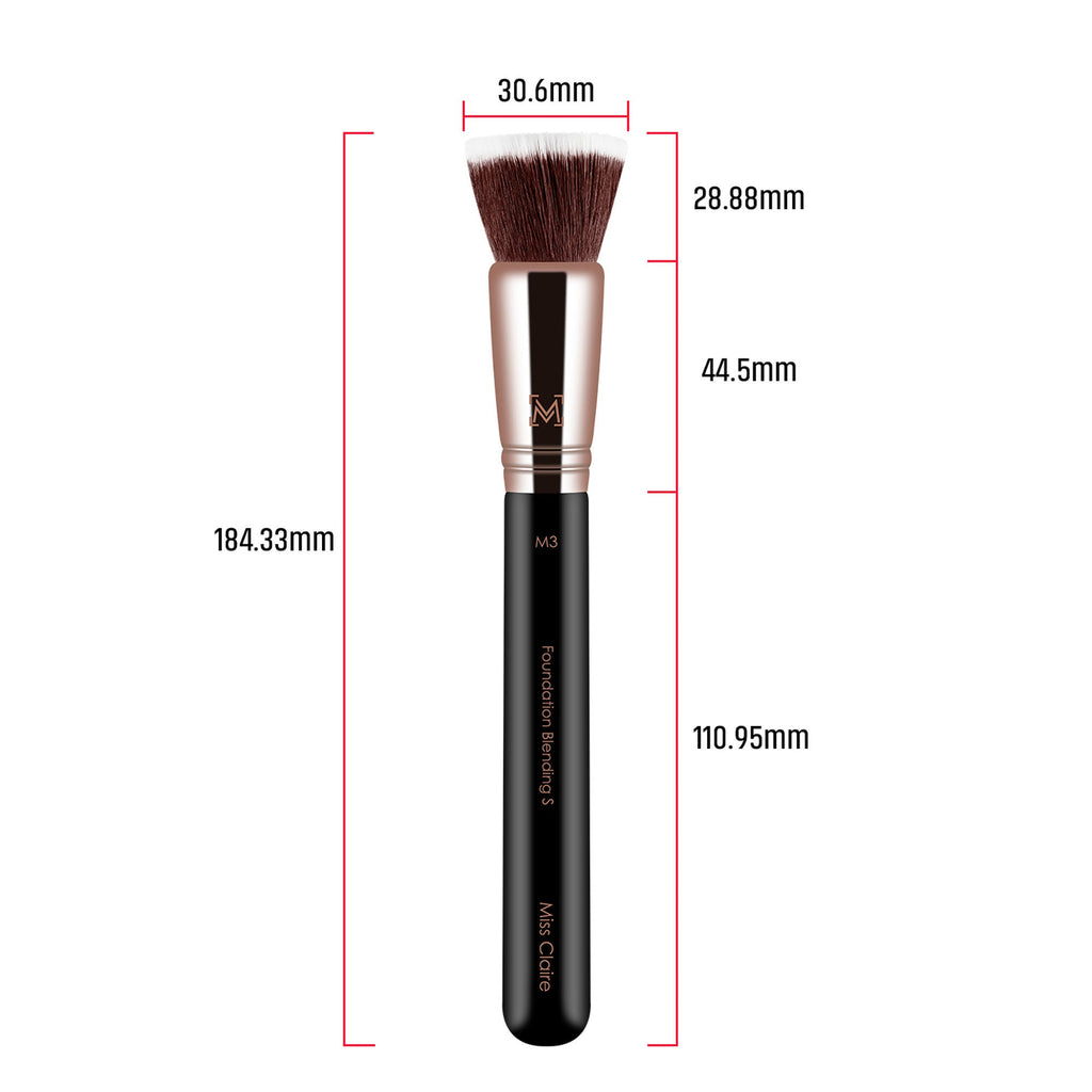 Miss Claire M3 - Foundation Blending Brush (S) - Rose Gold | Grocsy