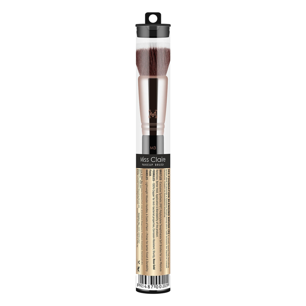 Miss Claire M3 - Foundation Blending Brush (S) - Rose Gold | Grocsy