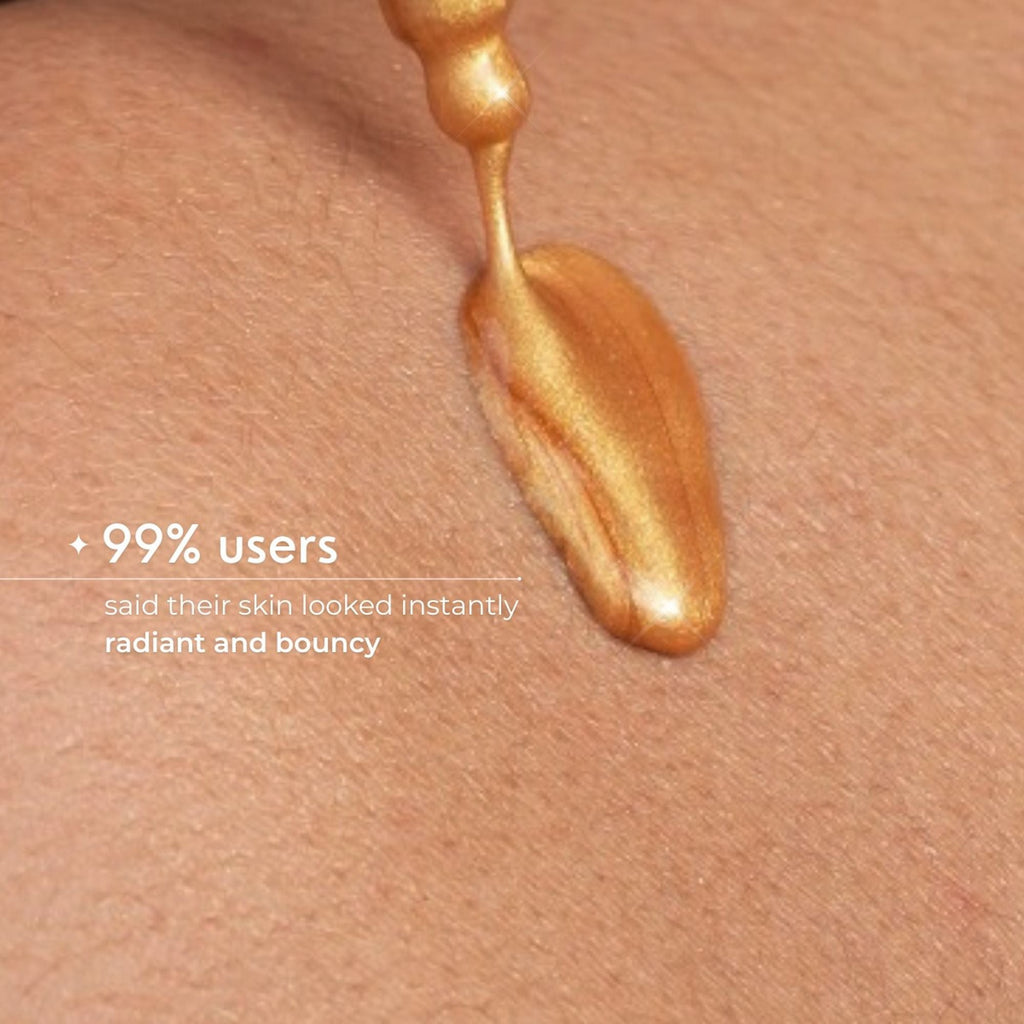 Skinvest Molten Gold Shimmer Drops With Buff Body Brush | Grocsy