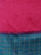 Saree Mall Pink & Purple Colourblocked Bhagalpuri Saree | Grocsy