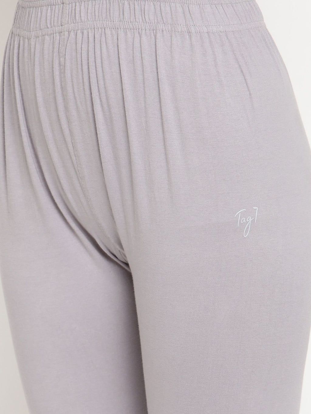 TAG 7 Women Set of 2 Blue & Grey Ankle Length Leggings | Grocsy