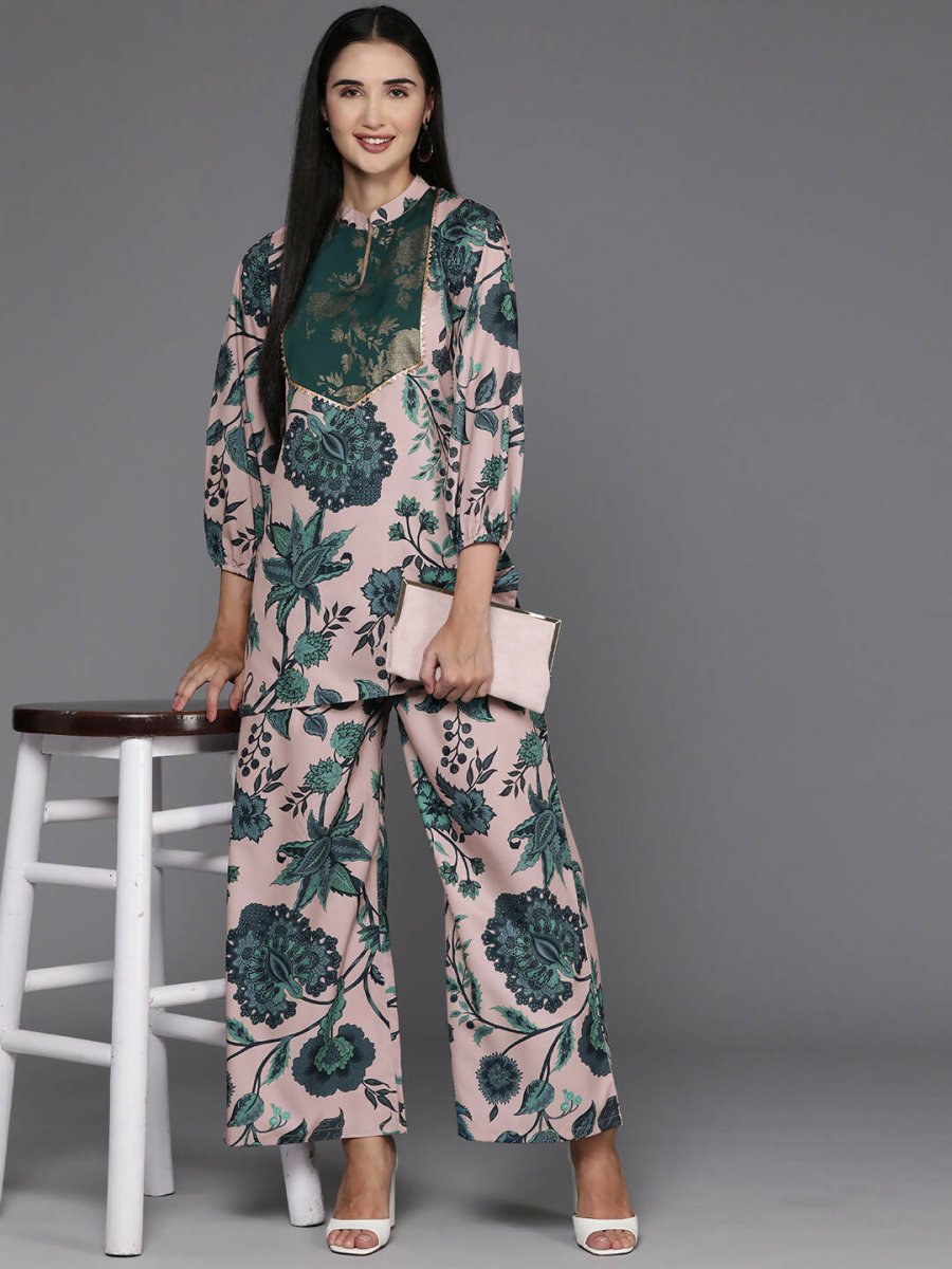 Ahalyaa Women's Traditional Wear Co-ods - Tan | Grocsy