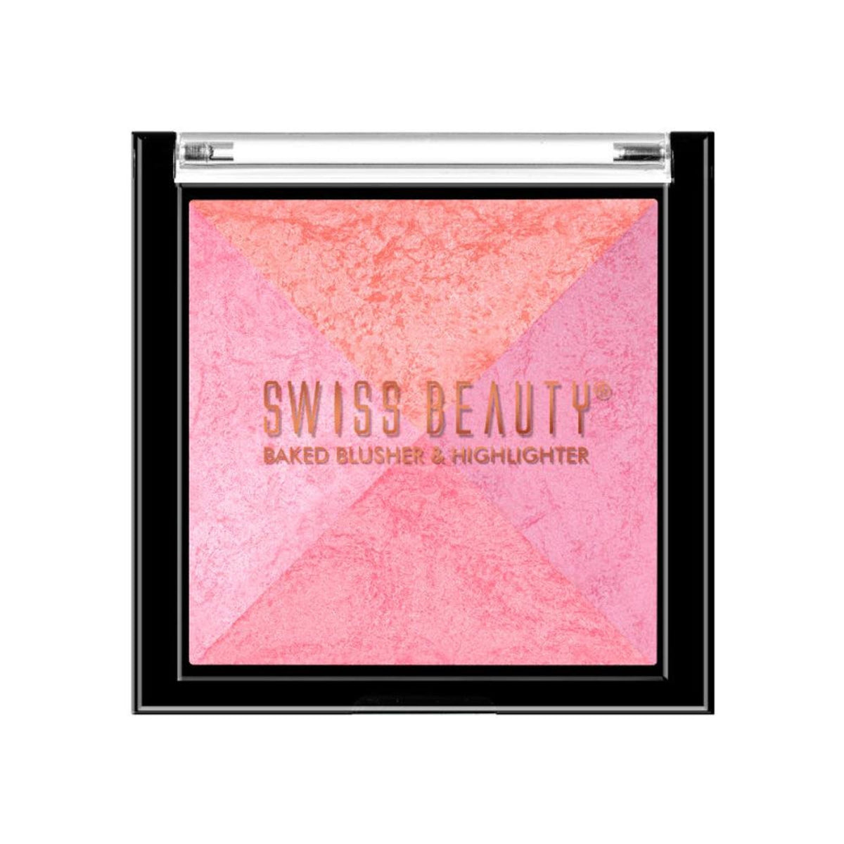 Swiss Beauty Baked Blusher & Highlighter - 04 | Grocsy