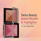 Swiss Beauty Baked Blusher & Highlighter - 04 | Grocsy
