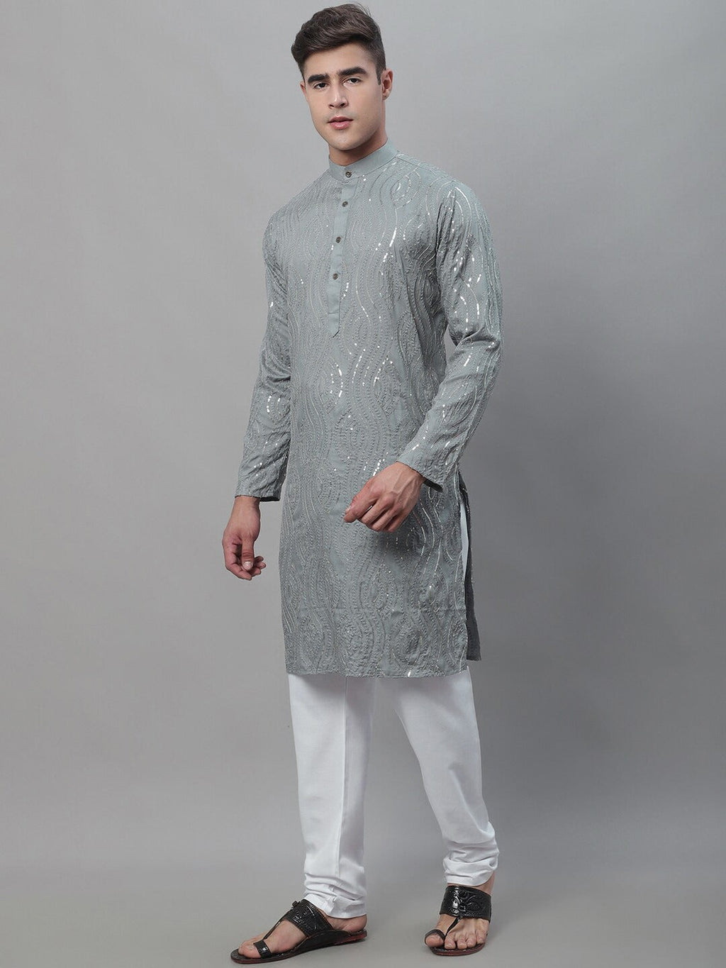 Sojanya Regular Pure Cotton Kurta With Churidar | Grocsy