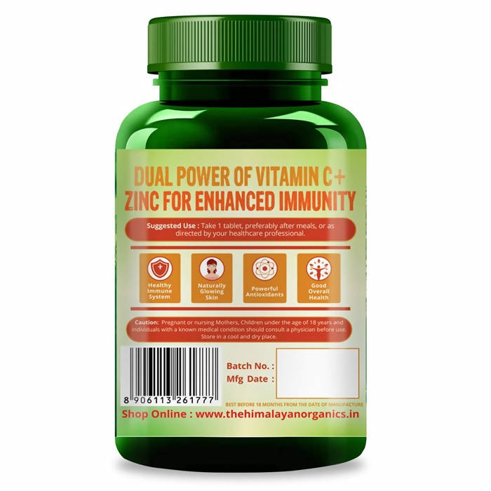 Himalayan Organics Zinc With Vitamin C Tablets | Grocsy
