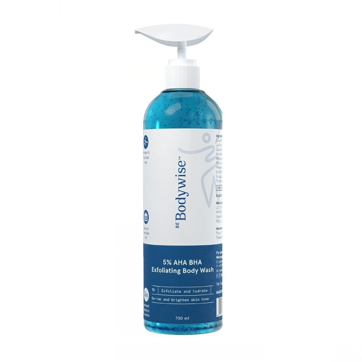 BeBodywise 5% AHA BHA Exfoliating Body Wash | Grocsy