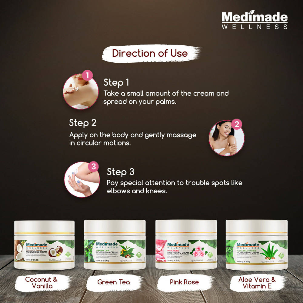Medimade Wellness Coconut & Vanilla Moisturising Cream | Grocsy