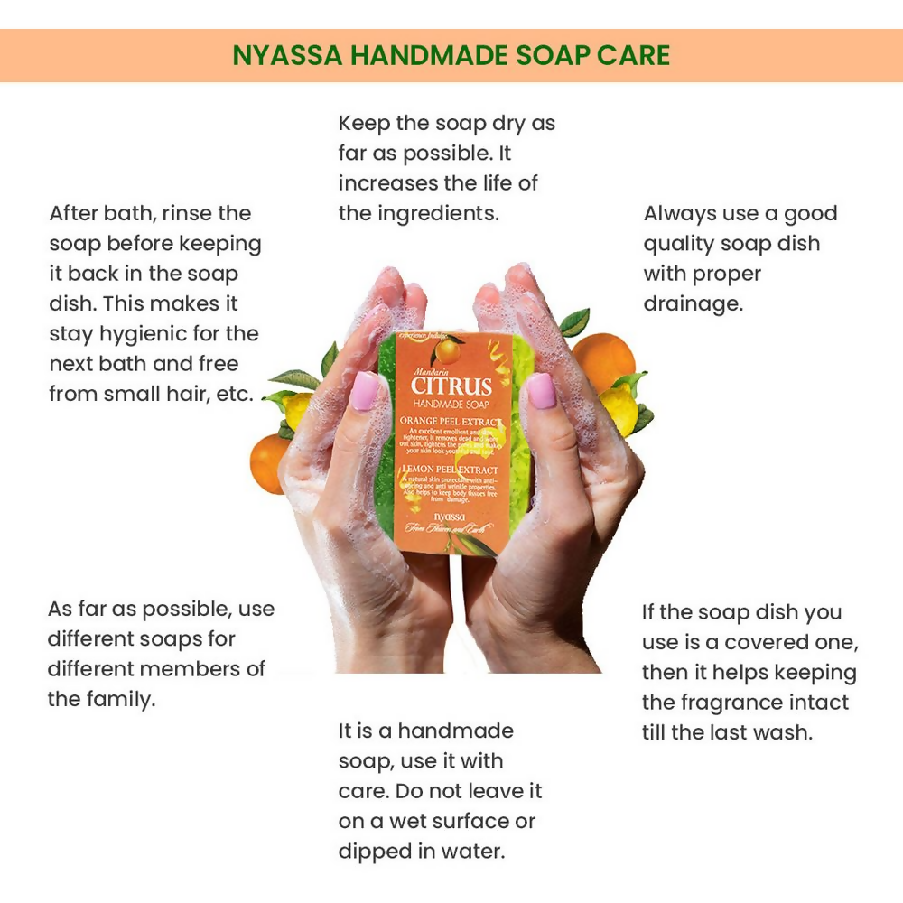 Nyassa Mandarin Citrus Soap Orange & Lemon Extracts | Grocsy