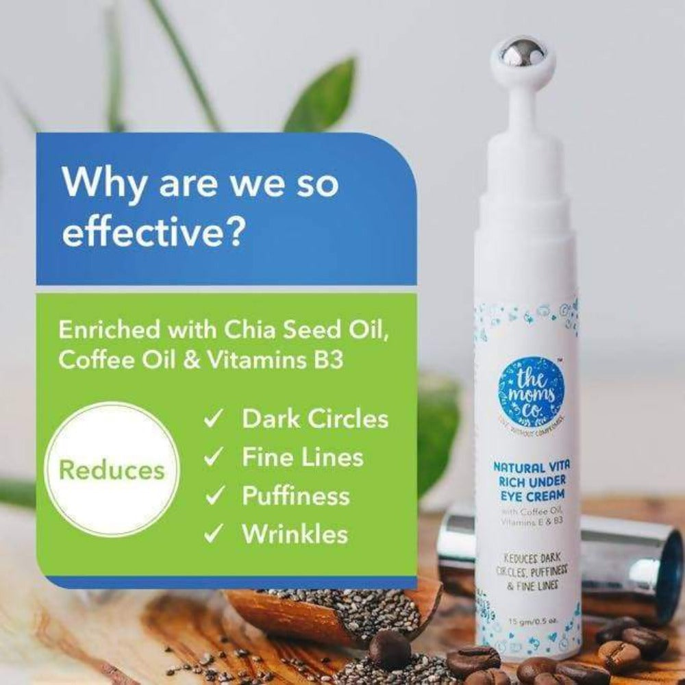 The Moms Co Vita Rich Under Eye And Face Serum Combo | Grocsy