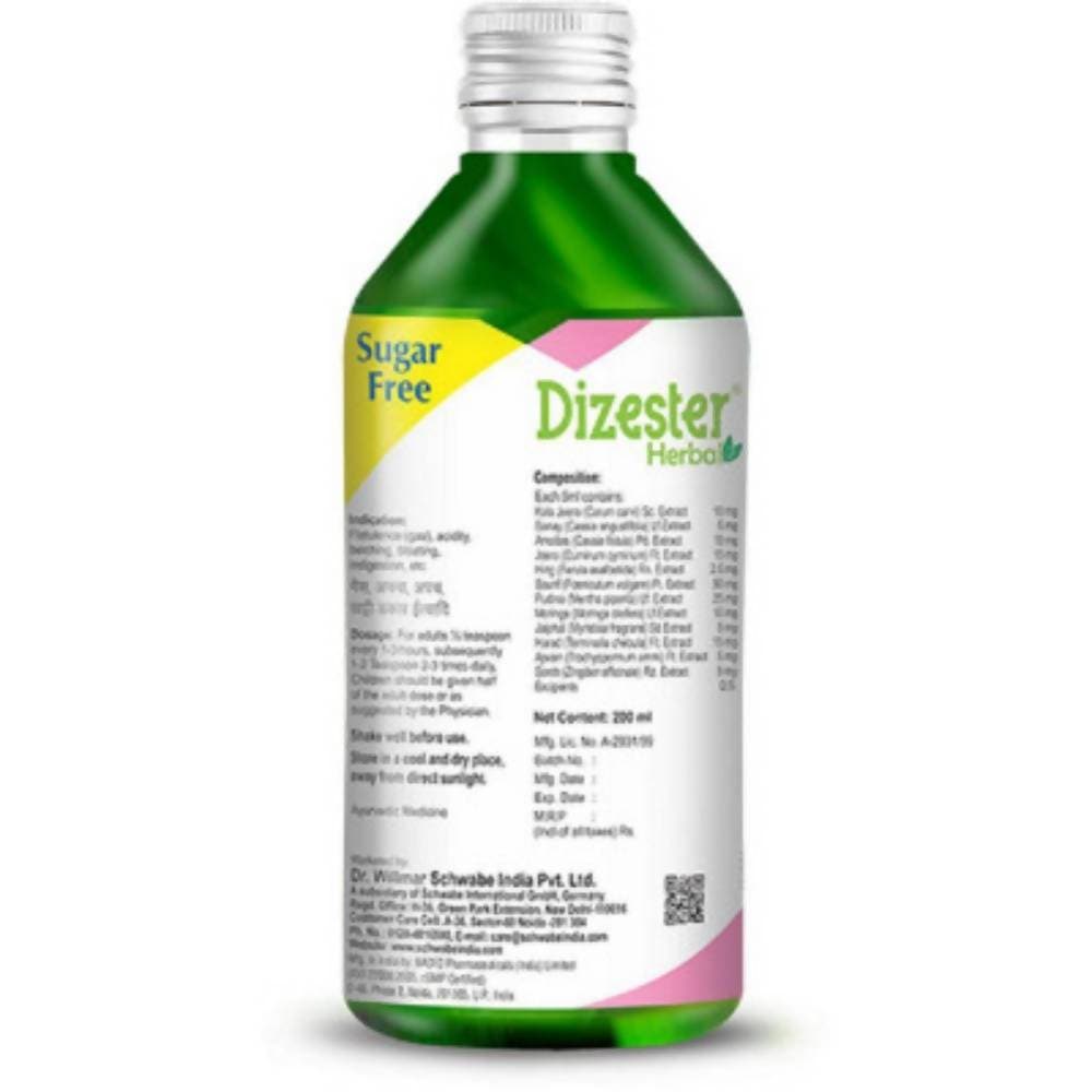 Dr. Willmar Schwabe India Dizester Herbal Digestive Tonic (Sugar-Free) | Grocsy