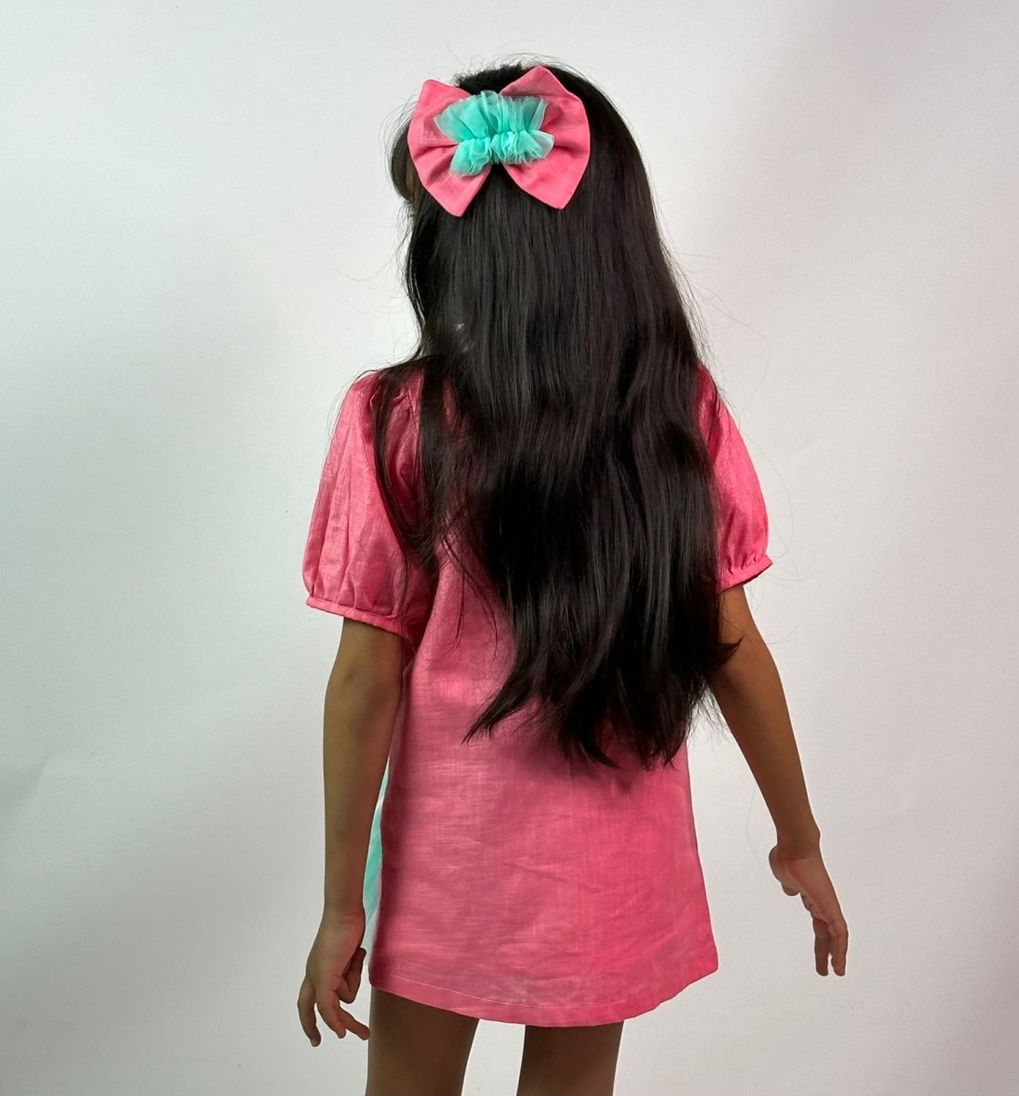ArthLife Coral Pink Doll A-Line Dress | Grocsy