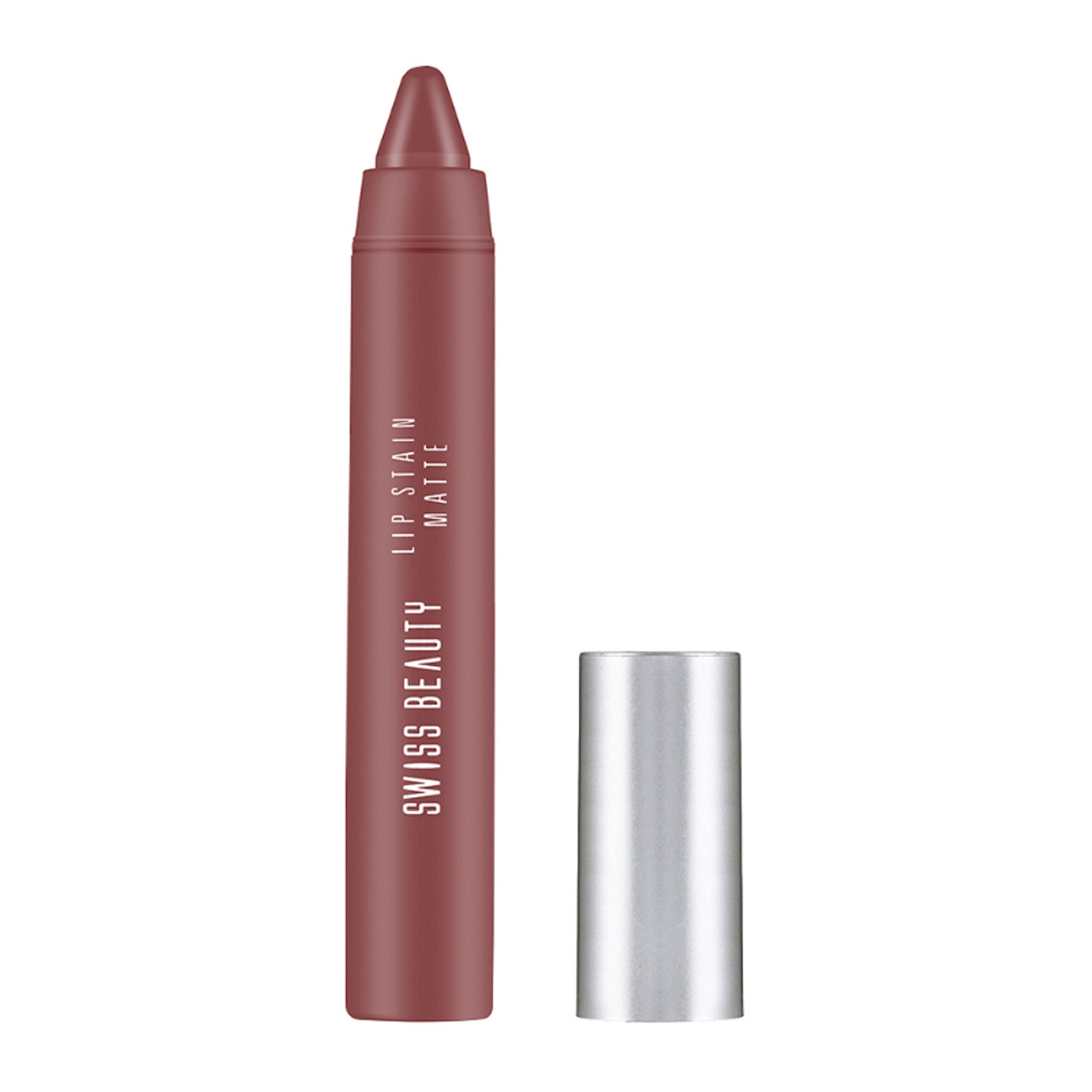 Swiss Beauty Lip Stain Matte Lipstick - 203 Hazlenut | Grocsy