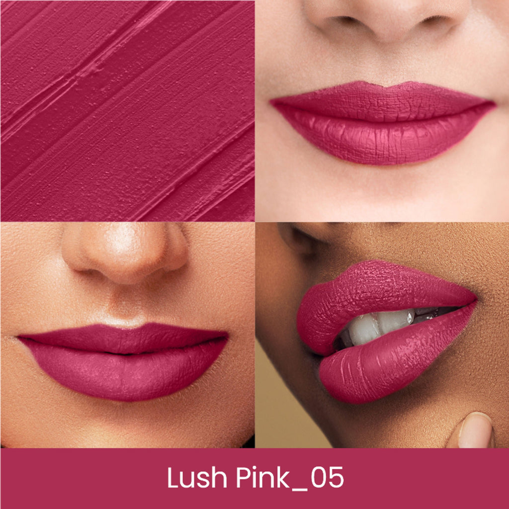 Swiss Beauty Lip Stain Matte Lipstick - 205 Lush Pink | Grocsy