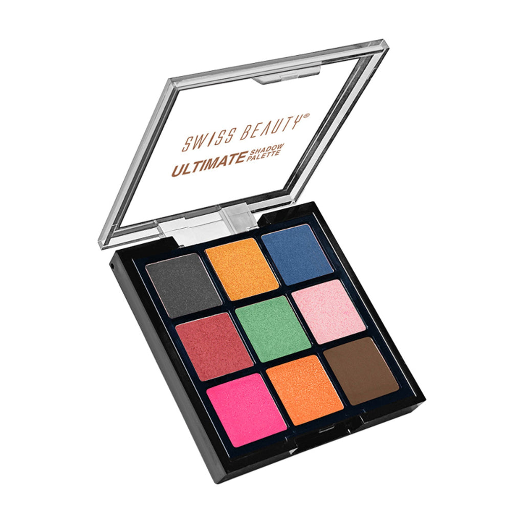 Swiss Beauty Ultimate 9 Pigmented Colors Eyeshadow Palette - 7 | Grocsy