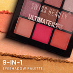 Swiss Beauty Ultimate 9 Pigmented Colors Eyeshadow Palette - 7 | Grocsy
