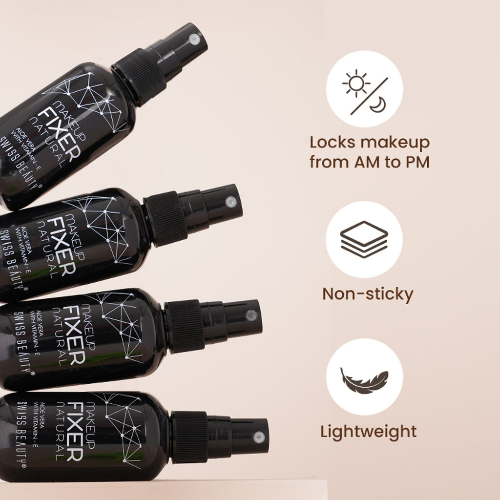 Swiss Beauty Long Lasting Professional Makeup Fixer Setting Spray With Vitamin E & Aloe Vera | Grocsy