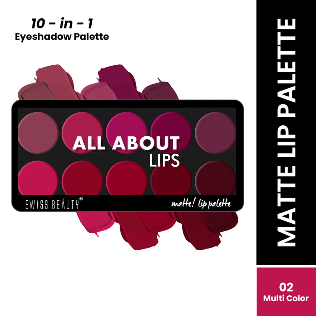 Swiss Beauty All About Lip Palette - 2 | Grocsy