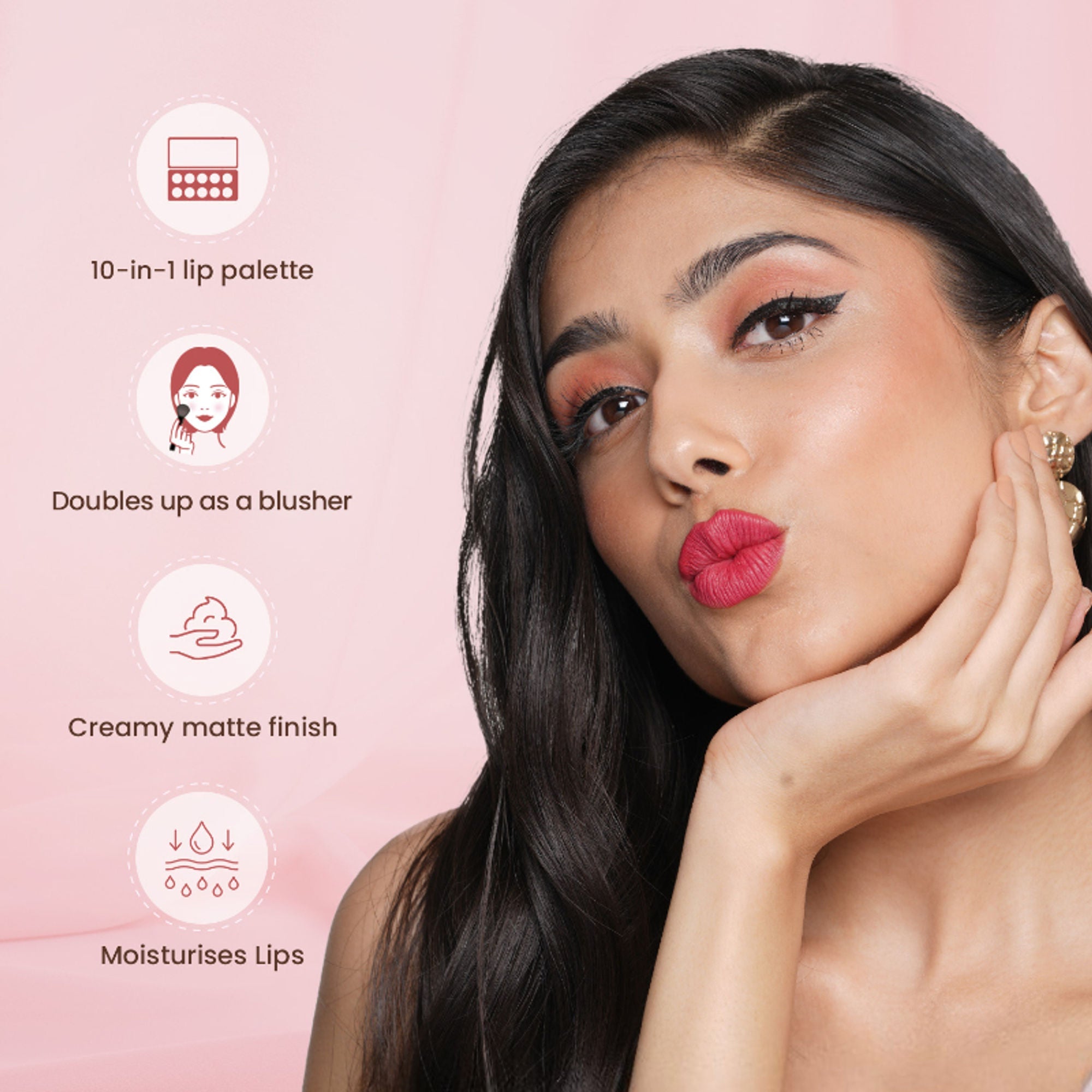 Swiss Beauty All About Lip Palette - 2 | Grocsy