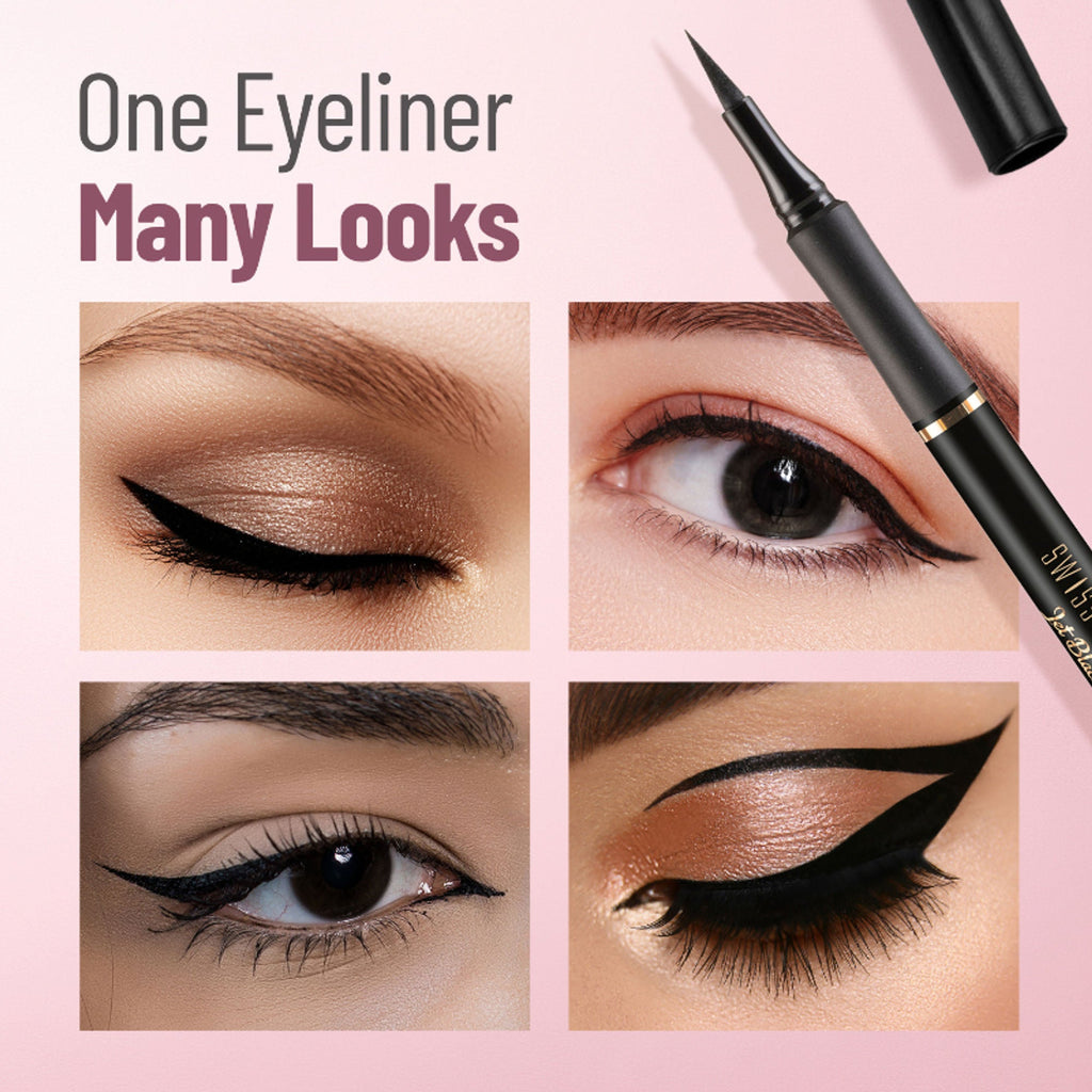 Swiss Beauty Bold Felt Tip Eyeliner - Jet Black | Grocsy