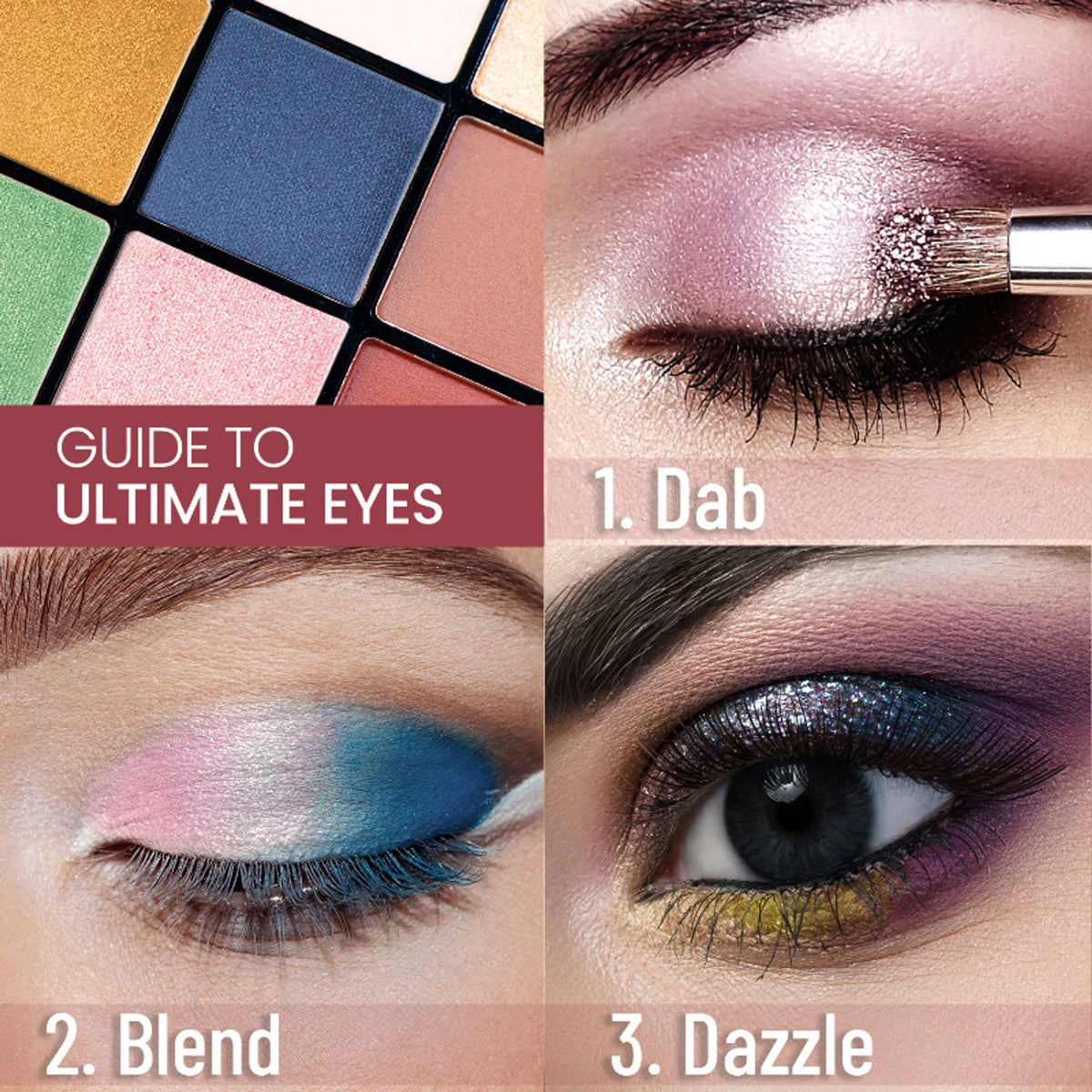 Swiss Beauty Ultimate 9 Pigmented Colors Eyeshadow Palette - 2 | Grocsy
