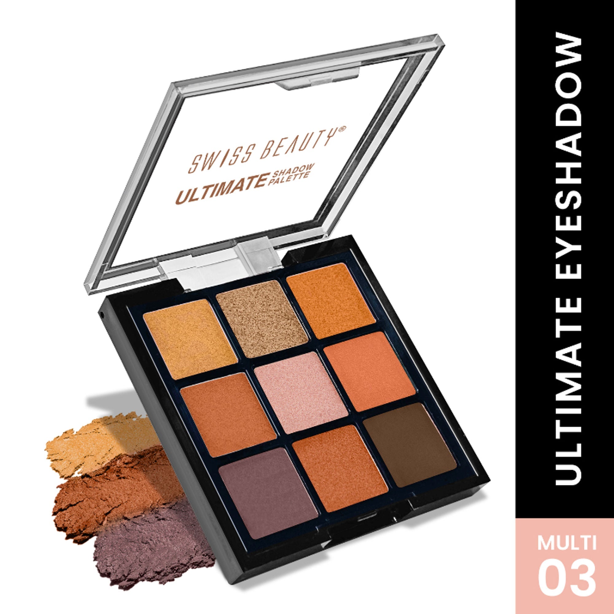 Swiss Beauty Ultimate 9 Pigmented Colors Eyeshadow Palette - 3 | Grocsy