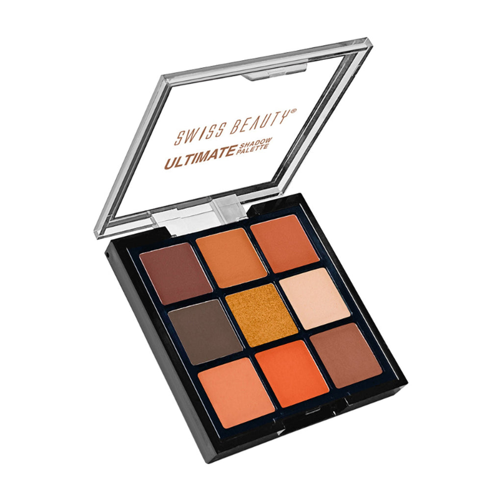 Swiss Beauty Ultimate 9 Pigmented Colors Eyeshadow Palette - 4 | Grocsy