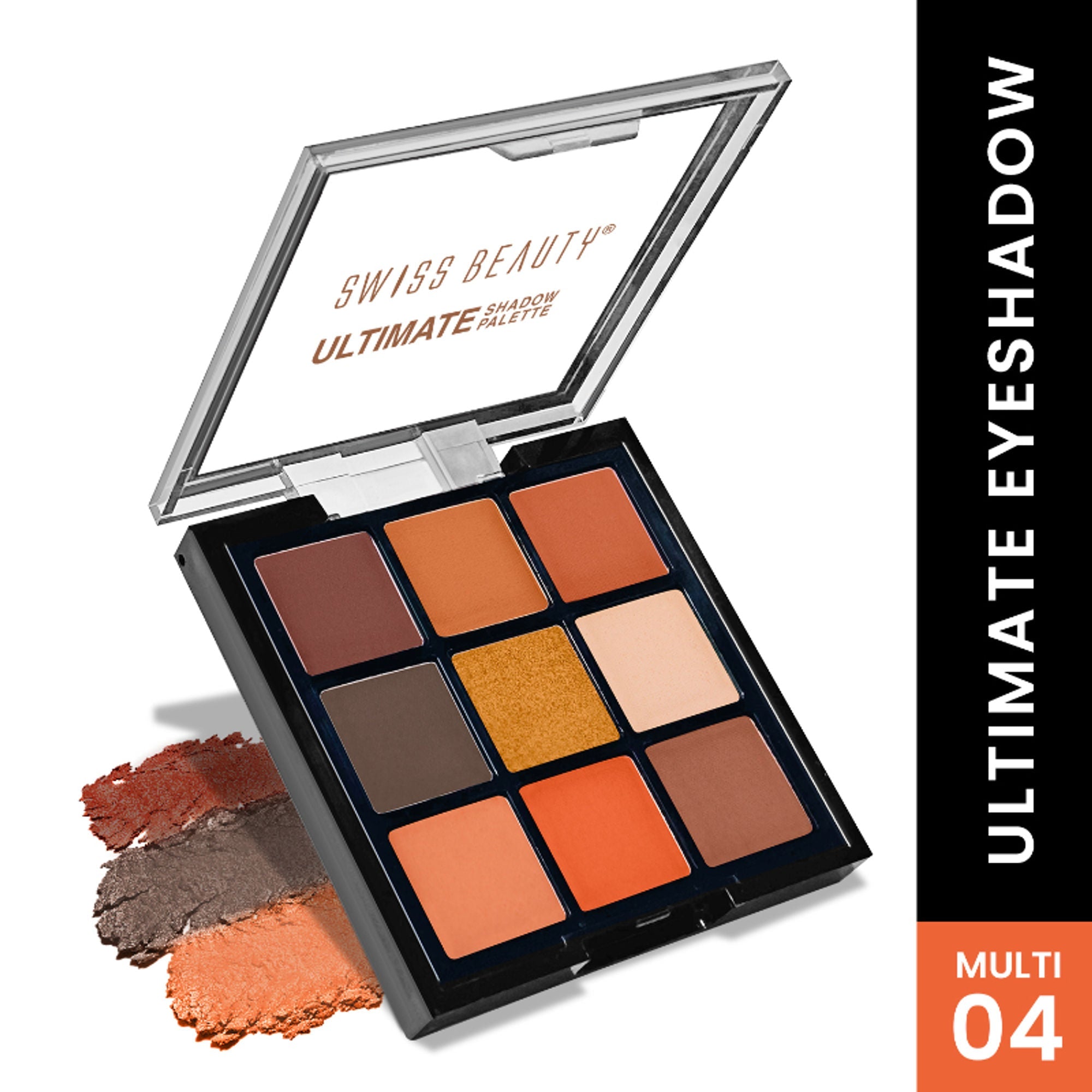 Swiss Beauty Ultimate 9 Pigmented Colors Eyeshadow Palette - 4 | Grocsy