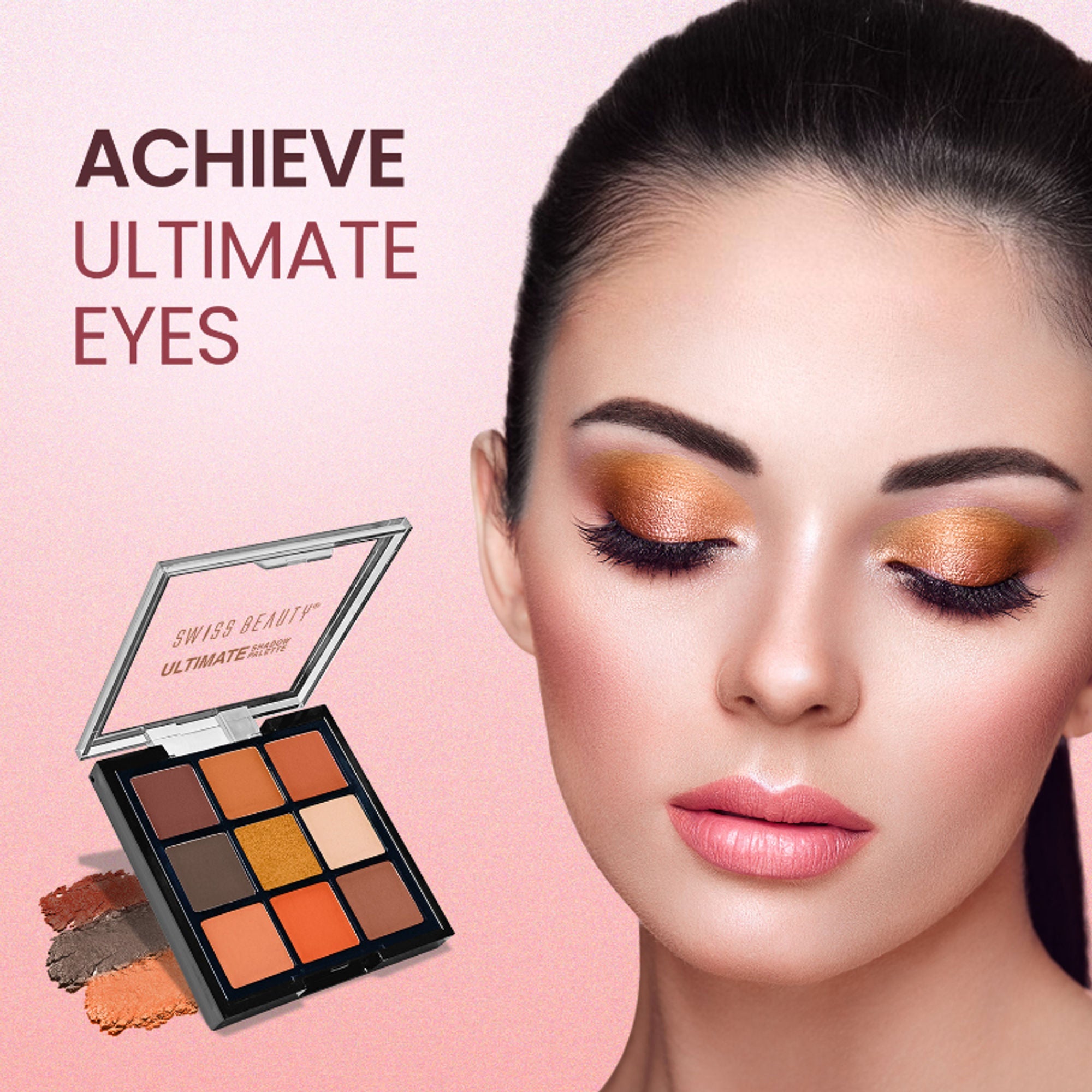 Swiss Beauty Ultimate 9 Pigmented Colors Eyeshadow Palette - 4 | Grocsy