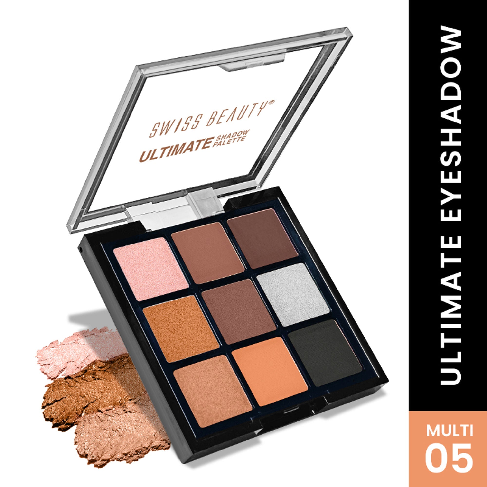 Swiss Beauty Ultimate 9 Pigmented Colors Eyeshadow Palette - 5 | Grocsy