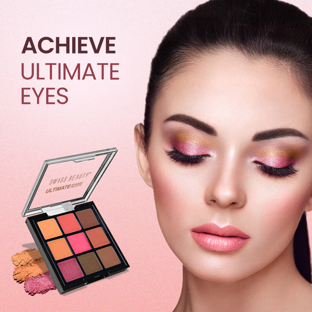 Swiss Beauty Ultimate 9 Pigmented Colors Eyeshadow Palette - 6 | Grocsy