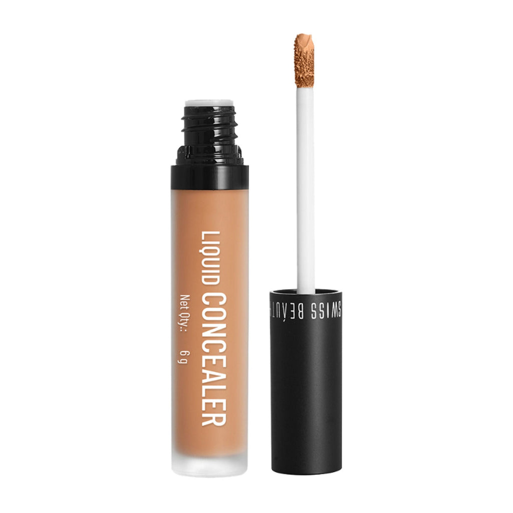 Swiss beauty Full Coverage Liquid Concealer With Jojoba Oil - 01 Warm Sand | Grocsy
