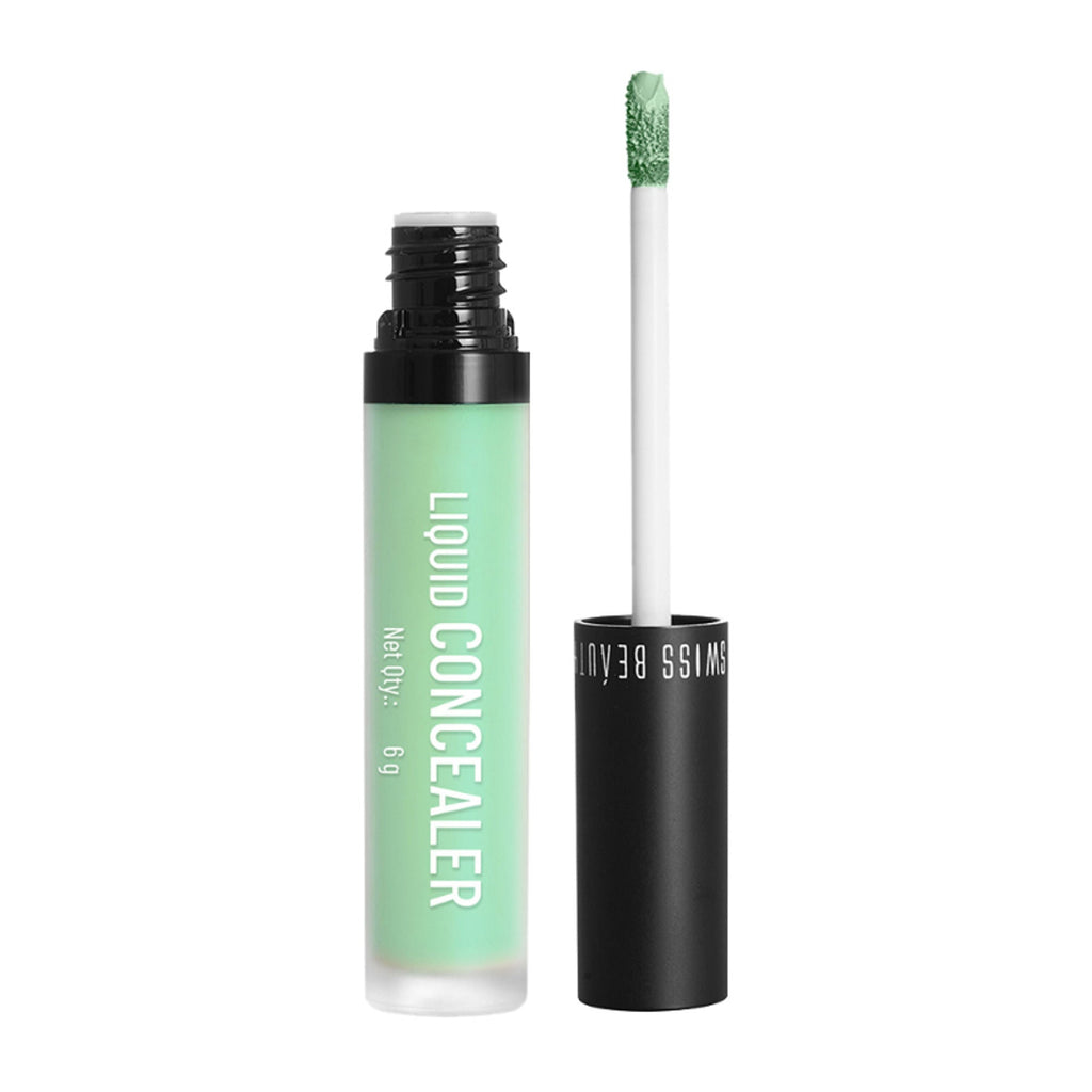 Swiss beauty Full Coverage Liquid Concealer With Jojoba Oil - 08 Green | Grocsy