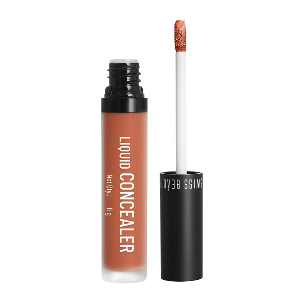 Swiss beauty Full Coverage Liquid Concealer With Jojoba Oil - 09 Orange | Grocsy