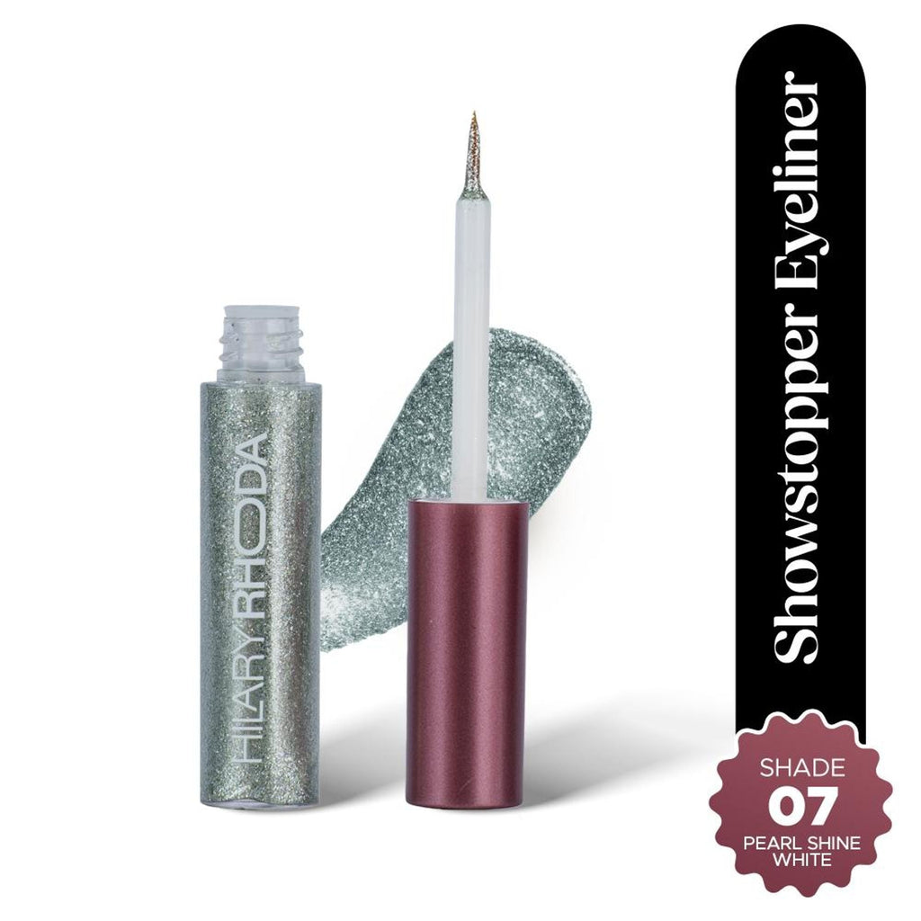 Hilary Rhoda Showstopper Glitter Eyeliner - Pearl Shine White 07 | Grocsy