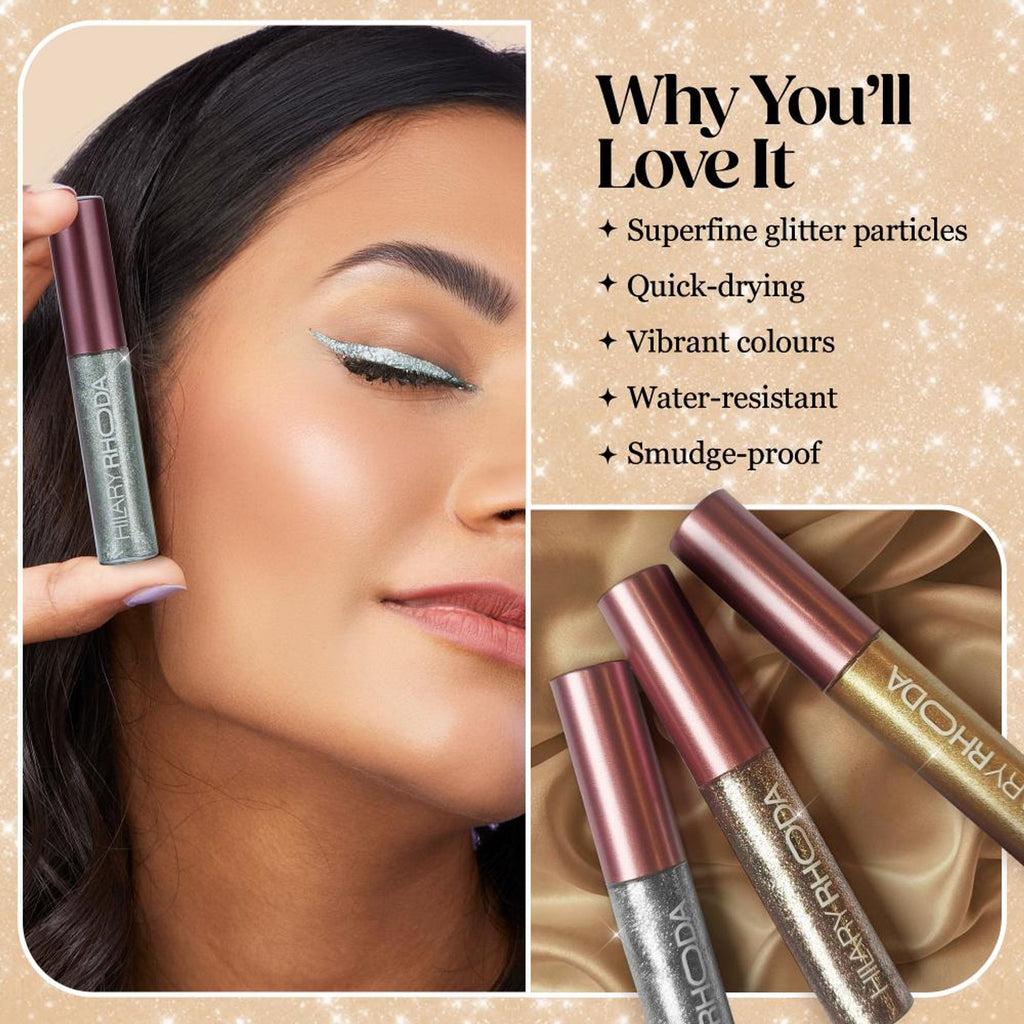 Hilary Rhoda Showstopper Glitter Eyeliner - Pearl Shine White 07 | Grocsy