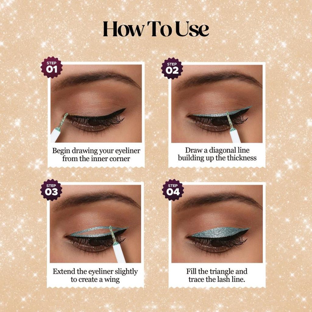 Hilary Rhoda Showstopper Glitter Eyeliner - Pearl Shine White 07 | Grocsy
