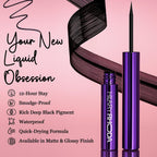 Hilary Rhoda Eye Callin' Liquid Waterproof Eyeliner - Matte 01 | Grocsy
